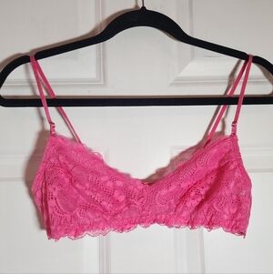 Coobie Pink Lace Unpadded Bra Medium